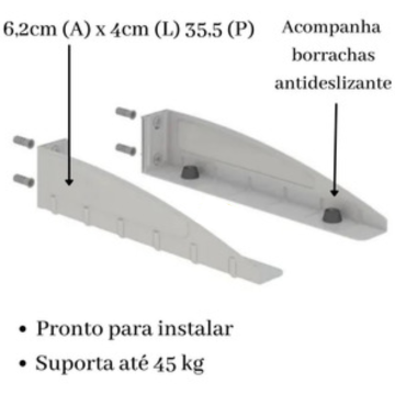 Suporte de Parede Forno Microondas Impressora Multiuso _ CS274