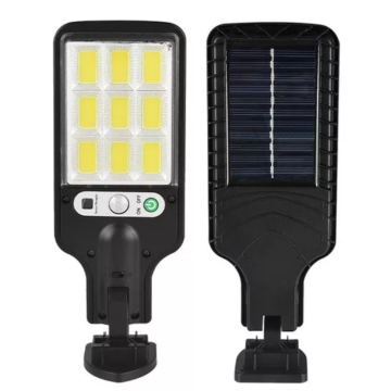 Luminária Solar Poste Parede Refletor 72 Cob Sensor 21W _ CS344