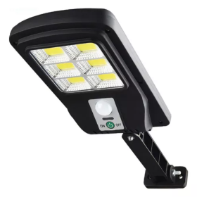 Luminária LED Solar de Parede Refletor Tipo Poste 48 COB com Sensor de Presença - CS538 