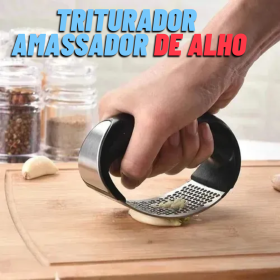 Amassador Espremedor Triturador De Alho Inox Manual _ CS458