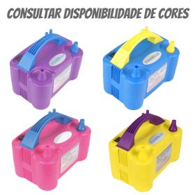 Inflador Compressor Automático Bomba Elétrica Bexigas Balões _ IF14