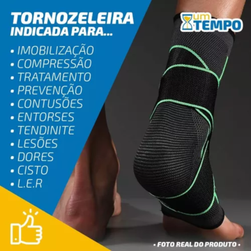 Tornozeleira Tensor Esportivo Ortopedica Compressão Estabilizadora _ ES93