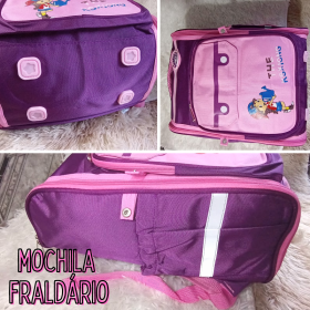 Mochila Maternidade para Fraldas com Trocador e Porta-Mamadeiras Multiuso _ IF31