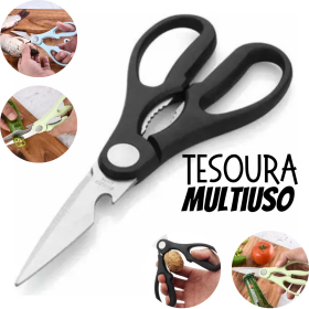 Tesoura Multiuso Cozinha 20cm Cortar Abrir Quebrar _ CS493