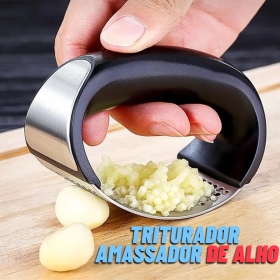 Amassador Espremedor Triturador De Alho Inox Manual _ CS458