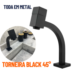 Torneira Luxo Quadrada – Design Baixo e Elegante para Banheiro _ CS172 