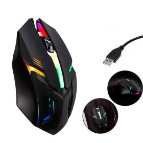 Mouse Gamer USB Led RGB 1200DPI- MS-62 NoteBook PC _ EL02