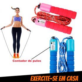 Corda Pular com Contador Treino Funcional Fitness _ ES23