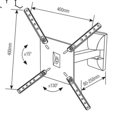 🖥️ Suporte Brasforma SBRP130 para TV/Monitor 10