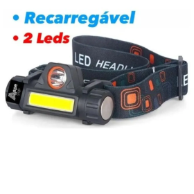 Lanterna de Cabeça 1 Led Sinalizador High Power Head Lamp _ FE180