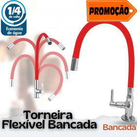 Torneira Gourmet Color Luxo Bancada Mesa Flexível - CS303