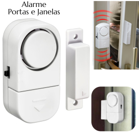 🔔 Alarme Sensor sem Fio Contra Invasão Segurança Sonoro para Porta e Janela - CS67