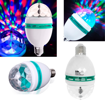 Lampada Led Colorida Giratória para Festas e Eventos _ CS281