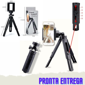 Suporte Mini Tripé para Smartphone Compacto 360 Estabilizador _ EL129 📱🎥