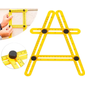 Régua Medidora Esquadro Multi Ângulo - Cortar Pisos Madeiras _ FE167