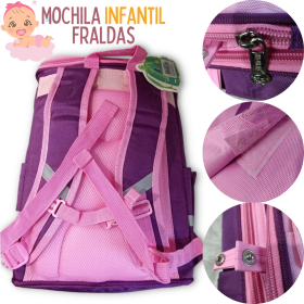 Mochila Maternidade para Fraldas com Trocador e Porta-Mamadeiras Multiuso _ IF31