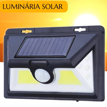 Luminária Solar 52 Leds com Sensor de Presença  _ CS448