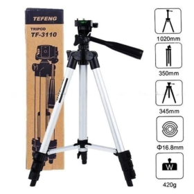 Tripé 1,05m Tripod 3110 + Adaptador para Celular _ EL32 📸📱