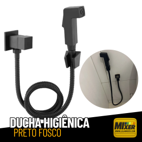 Ducha Higiênica – Acabamento Preto em Metal para Lavabo e Suíte _ CS165