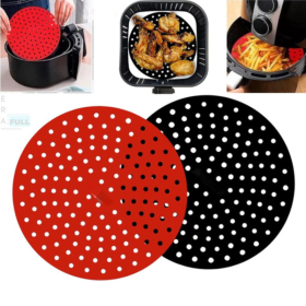 Protetor de Silicone Redondo Para Fritadeira Airfryer, Microondas, Forno 19cm _ CS531