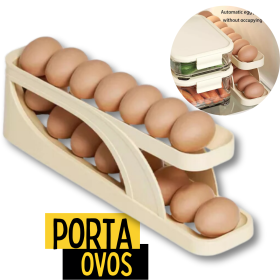 🥚 Porta Ovos Bandeja Organizador De Geladeira - 2 Níveis _ CS150 🥚