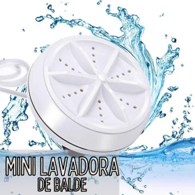 Mini Máquina Lava Roupas Rotativa Portátil Balde _ CS439