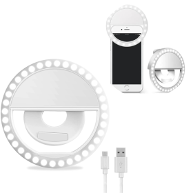 Luz Selfie Ring Light Clipe Anel Led Flash Celular Universal _ BE55 📱💡