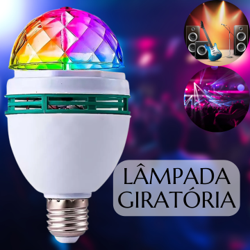 Lampada Led Colorida Giratória para Festas e Eventos _ CS281