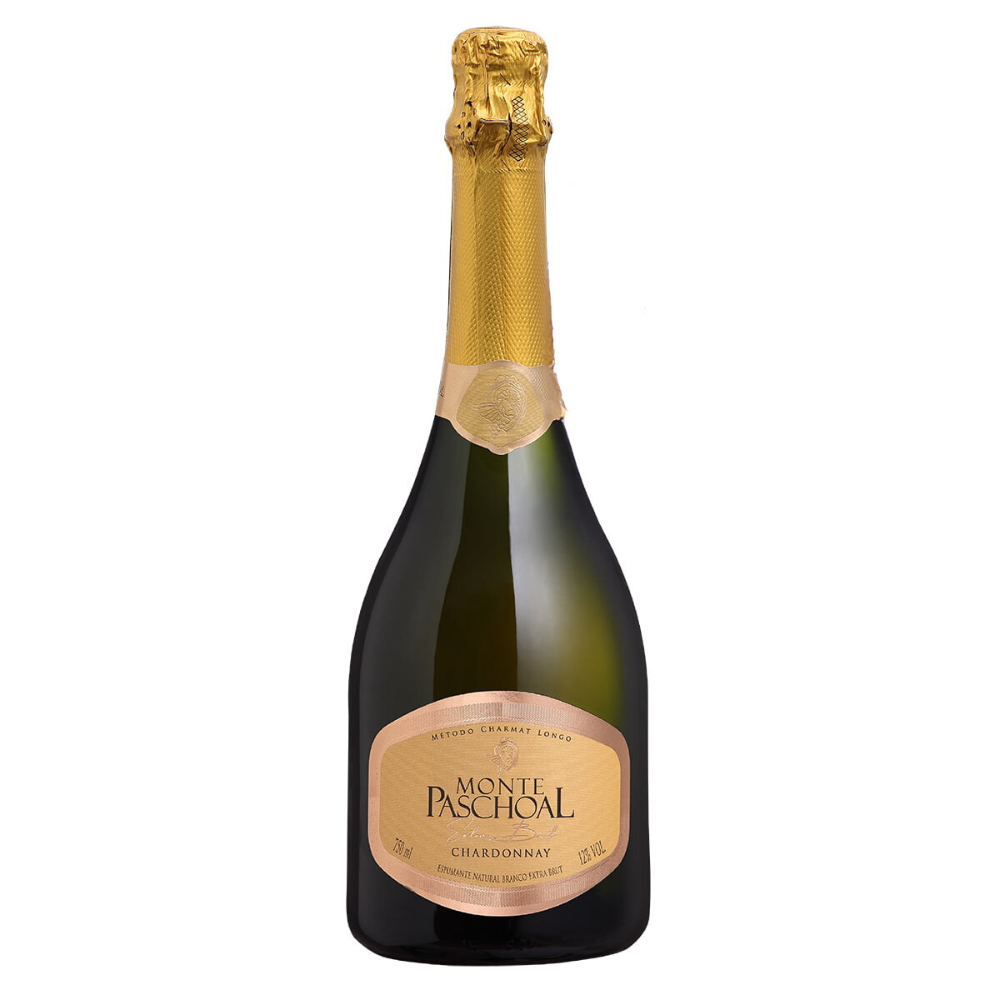 Espumante Natural Branco Extra Brut Chardonnay Monte Paschoal 750 ml.