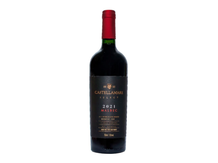 Vinho Fino Tinto Seco Malbec Select Castellamare 750 ml