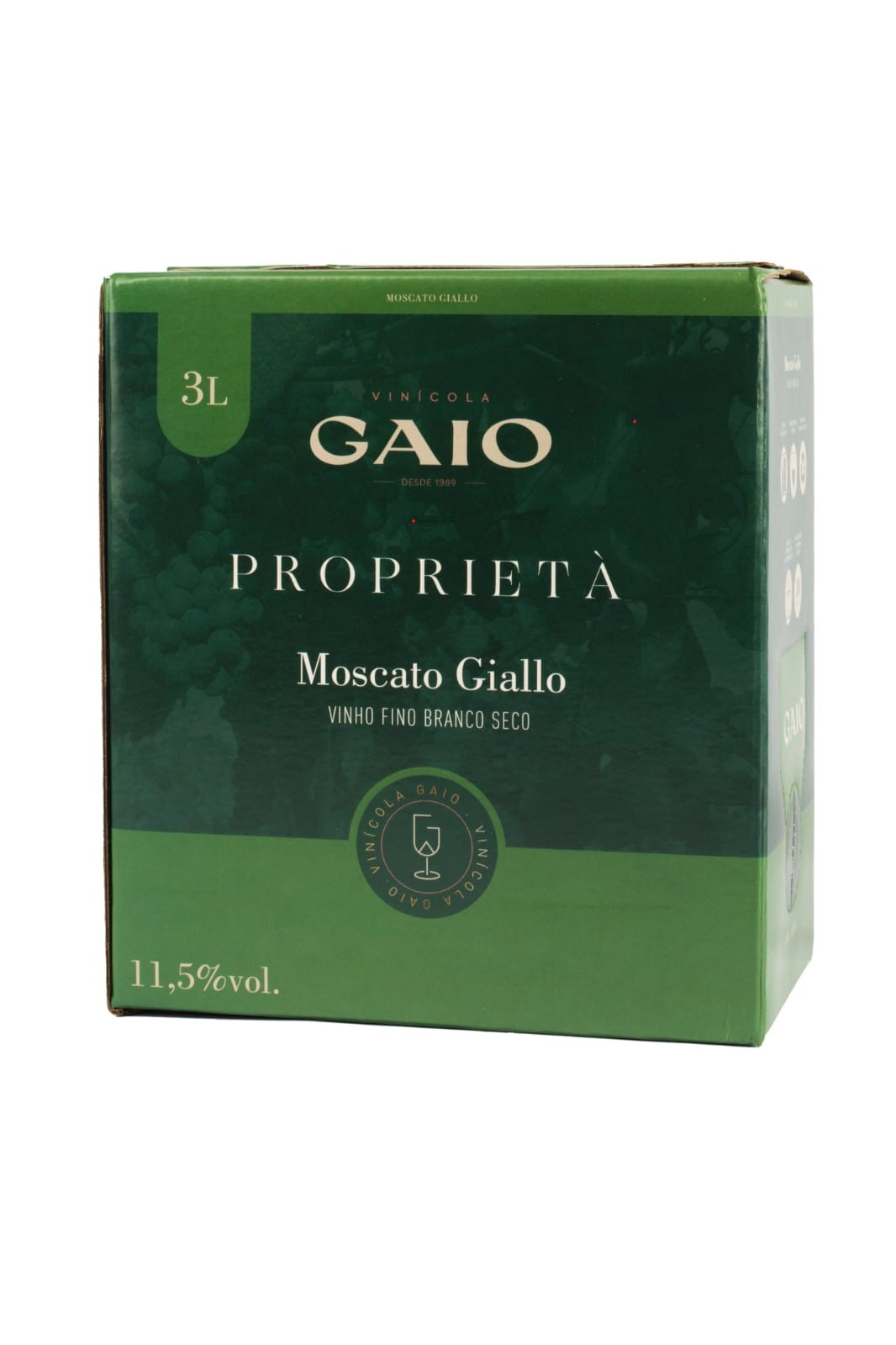 Vinho Fino Branco Moscato Giallo Gaio 3 L