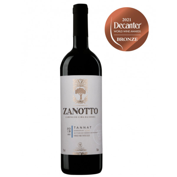 Vinho Fino Tinto Seco Tannat Zanotto 750 ml