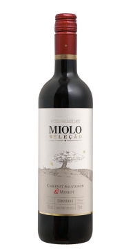 Vinho Fino Tinto Seco Cabernet Sauvignon e Merlot Seleção Miolo 750 ml