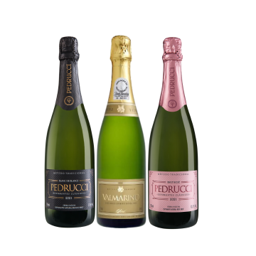 Kit Brut - Blanc de Blancs + Rose Pedrucci e Brut Branco Valmarino