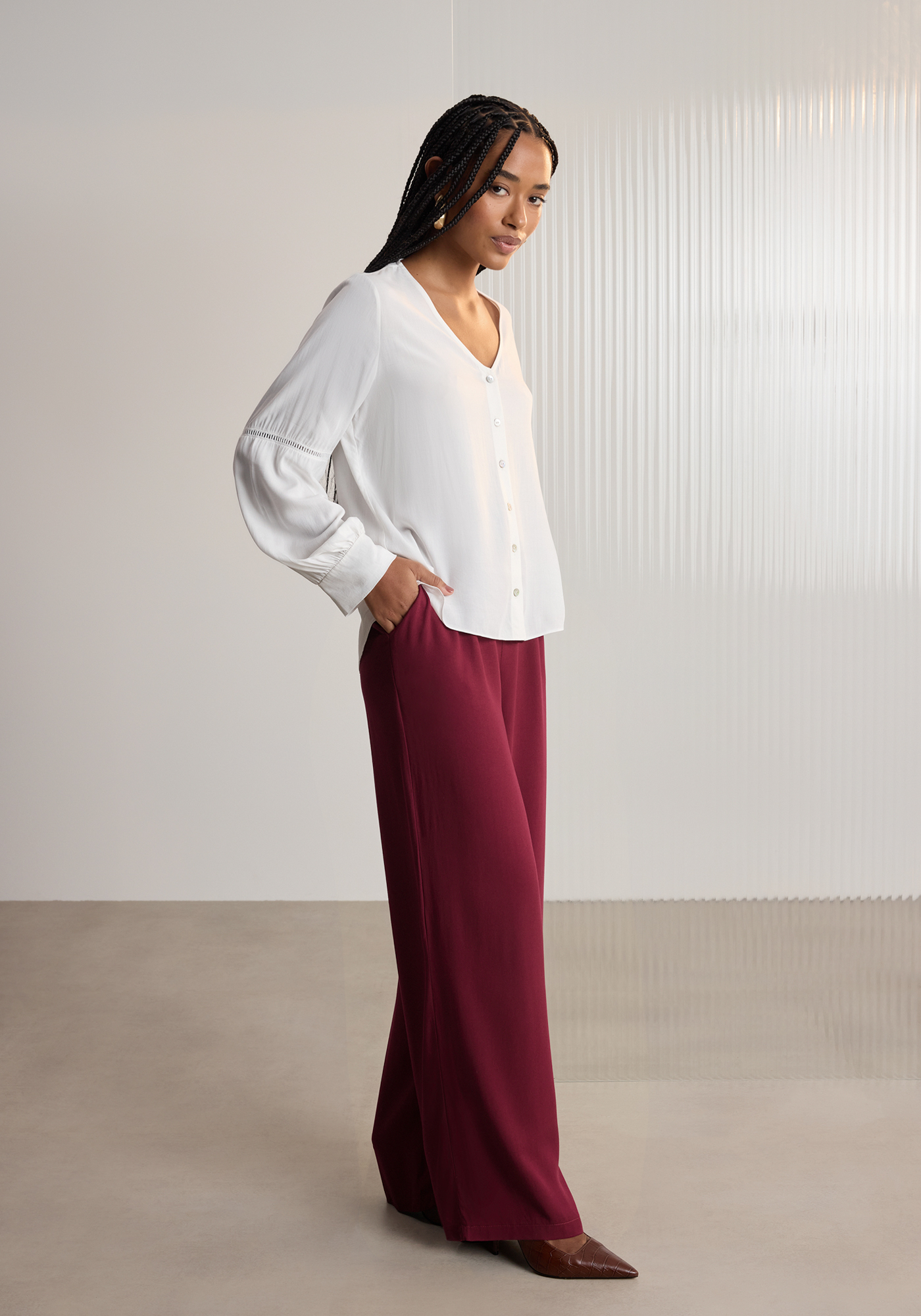 Camisa em Viscose Lunender C8080