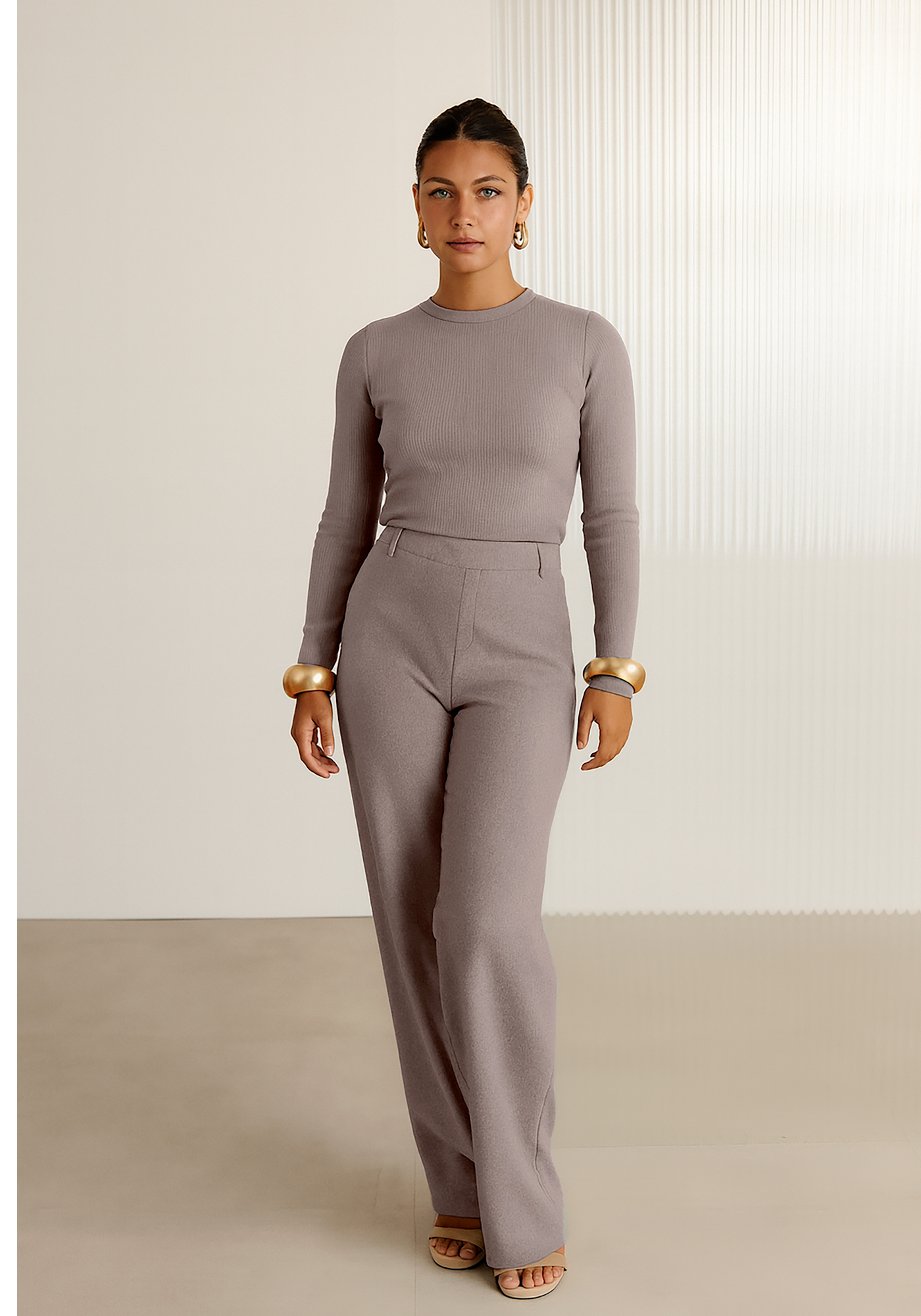 BLUSA BÁSICA CANELADA LUNENDER 00086