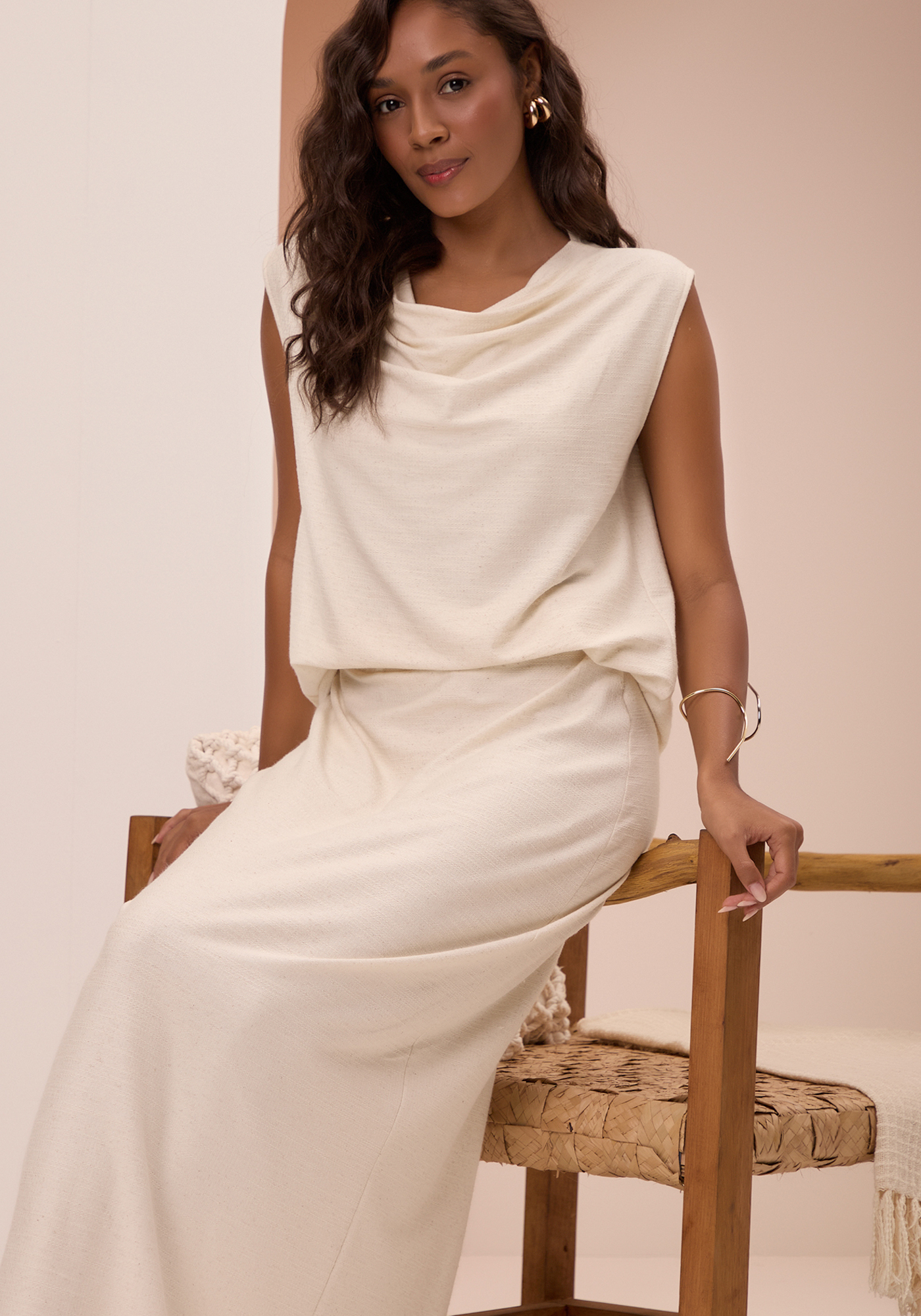 CONJUNTO DE SAIA E BLUSA LUNENDER C5017