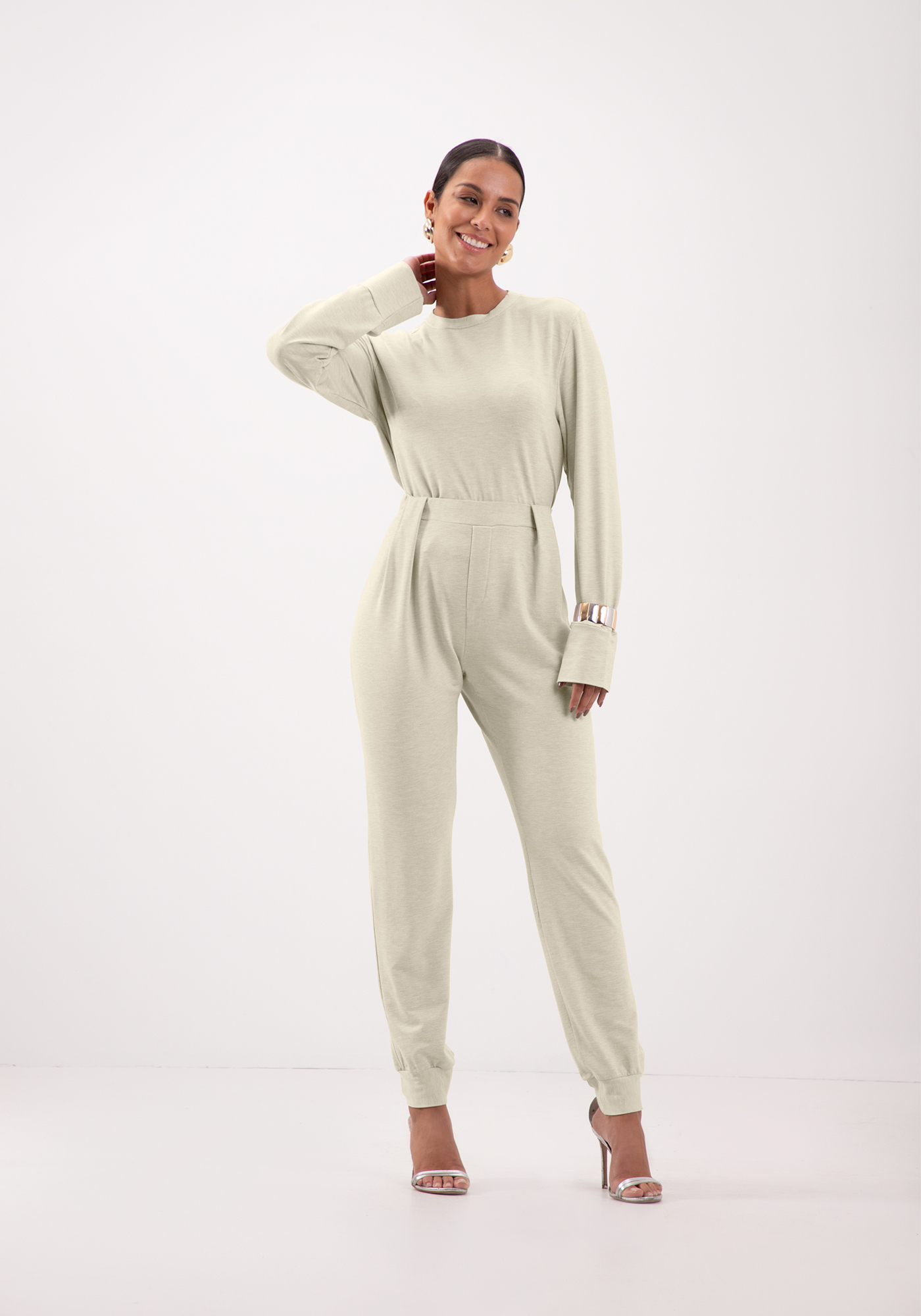 BLUSA MANGA LONGA COM PUNHO MARCADO LUNENDER 00676