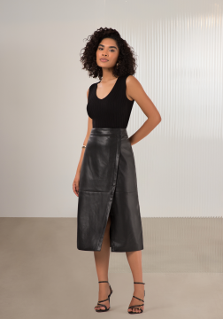 Saia Midi em Pu Lunender 37326