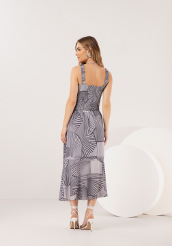 SAIA MIDI EM VISCOSE LUNENDER  C0173