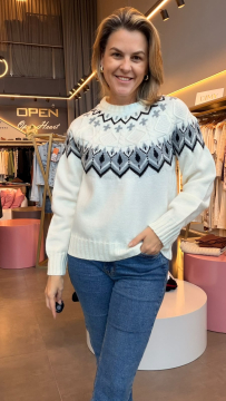 Blusa em Tricot New Open 