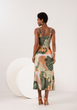 SAIA MIDI EM VISCOSE LUNENDER  C0173