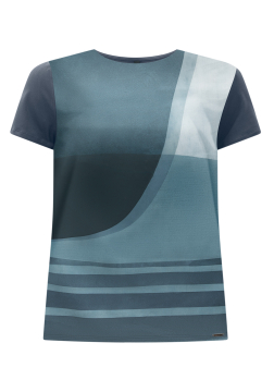 Blusa Manga Curta  Crepe na frente Lunender C8027