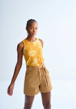 Regata Malha Lurex com Estampa Lez a Lez 3106E