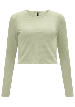 BLUSA CROPEED CANELADA ALONGADA MANGA LONGA LUNENDER 00085