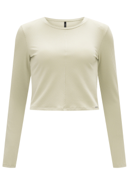 BLUSA CROPEED CANELADA ALONGADA MANGA LONGA LUNENDER 00085