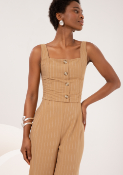 BLUSA CROPPED RISCA DE GIZ EM VISCOSE C0124