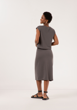 Conjunto de Saia e Blusa Em Tricot  C0204