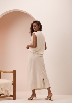 CONJUNTO DE SAIA E BLUSA LUNENDER C5017