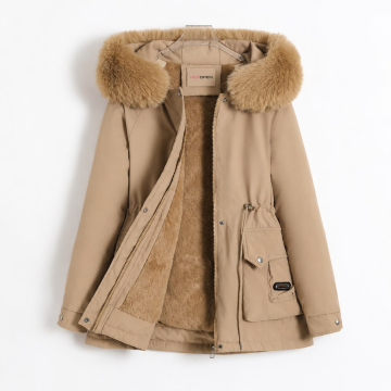 Parka Impermeável Forrada com Pêlos New Open 